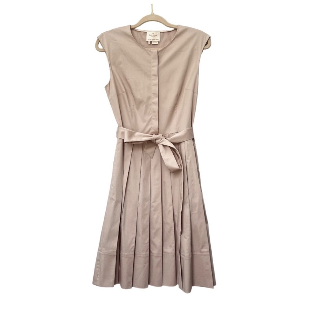 Kate Spade Pleated Tie Waist Dress